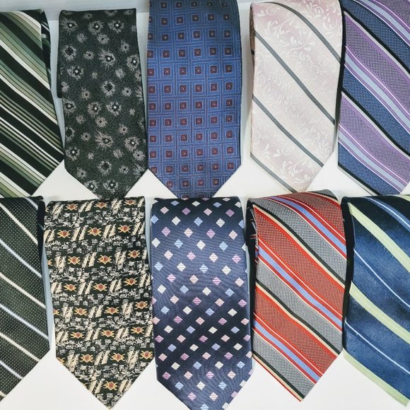 Ties - Multi Brand ties - Calvin Klein, Izod, and many other surprise designer - Picture 1 of 5